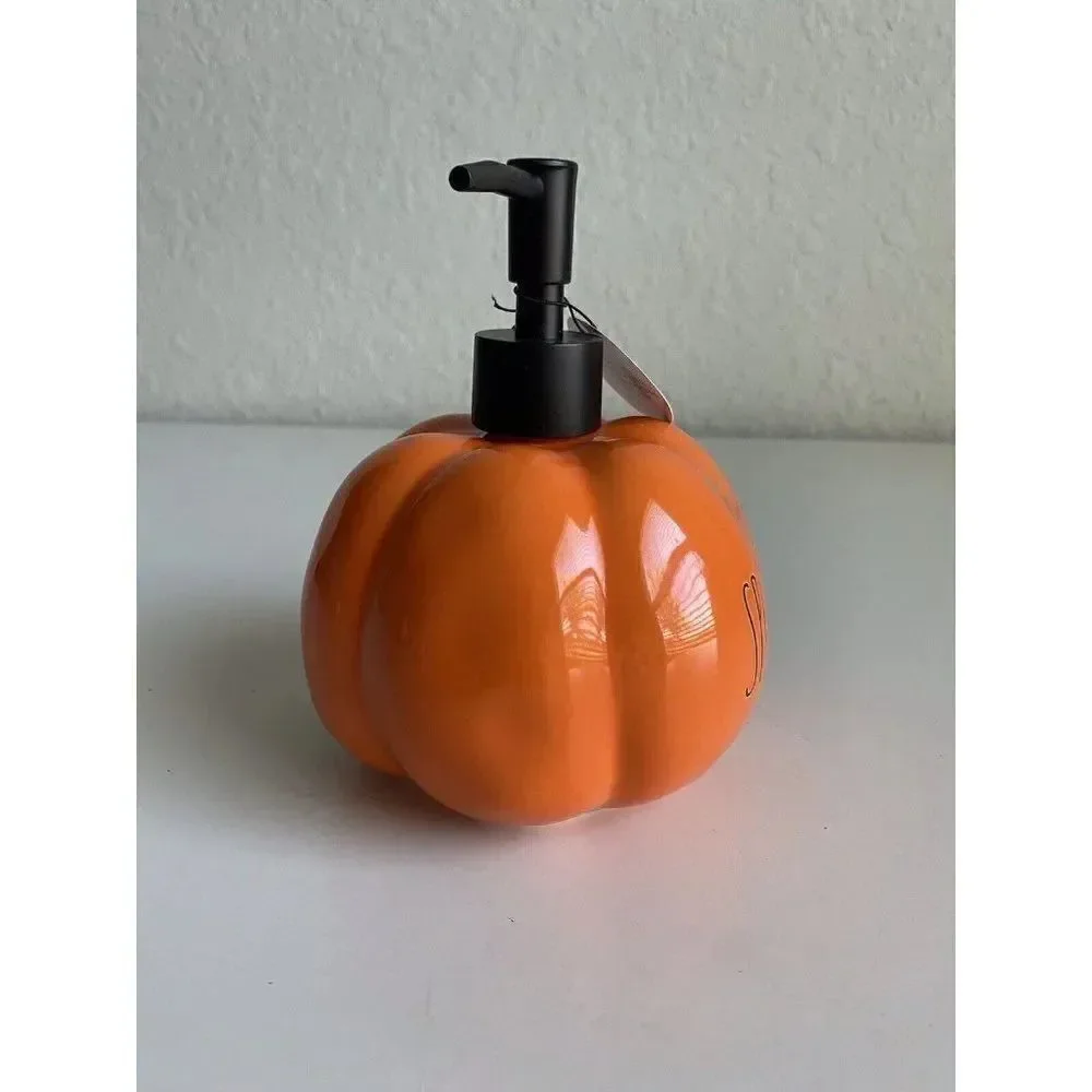 Rae Dunn “Spooky” Pumpkin Soap Lotion Dispenser Halloween 2022 NEW‎